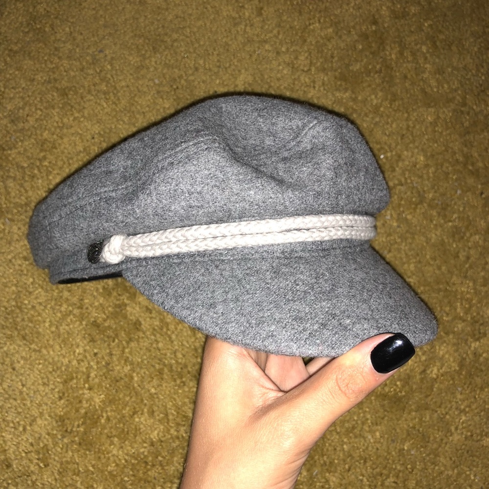 Brixton Gray Fiddler Sailor Cap Hat